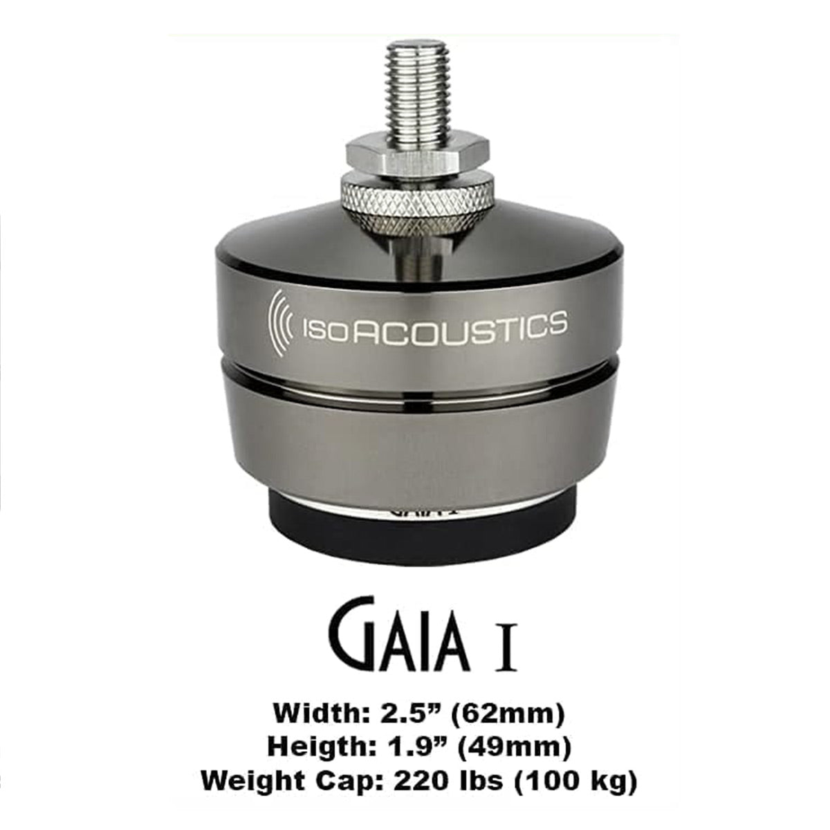 IsoAcoustics GAIA I Isolation Feet for Floorstanding Speakers and Subwoofers (4-Pack)