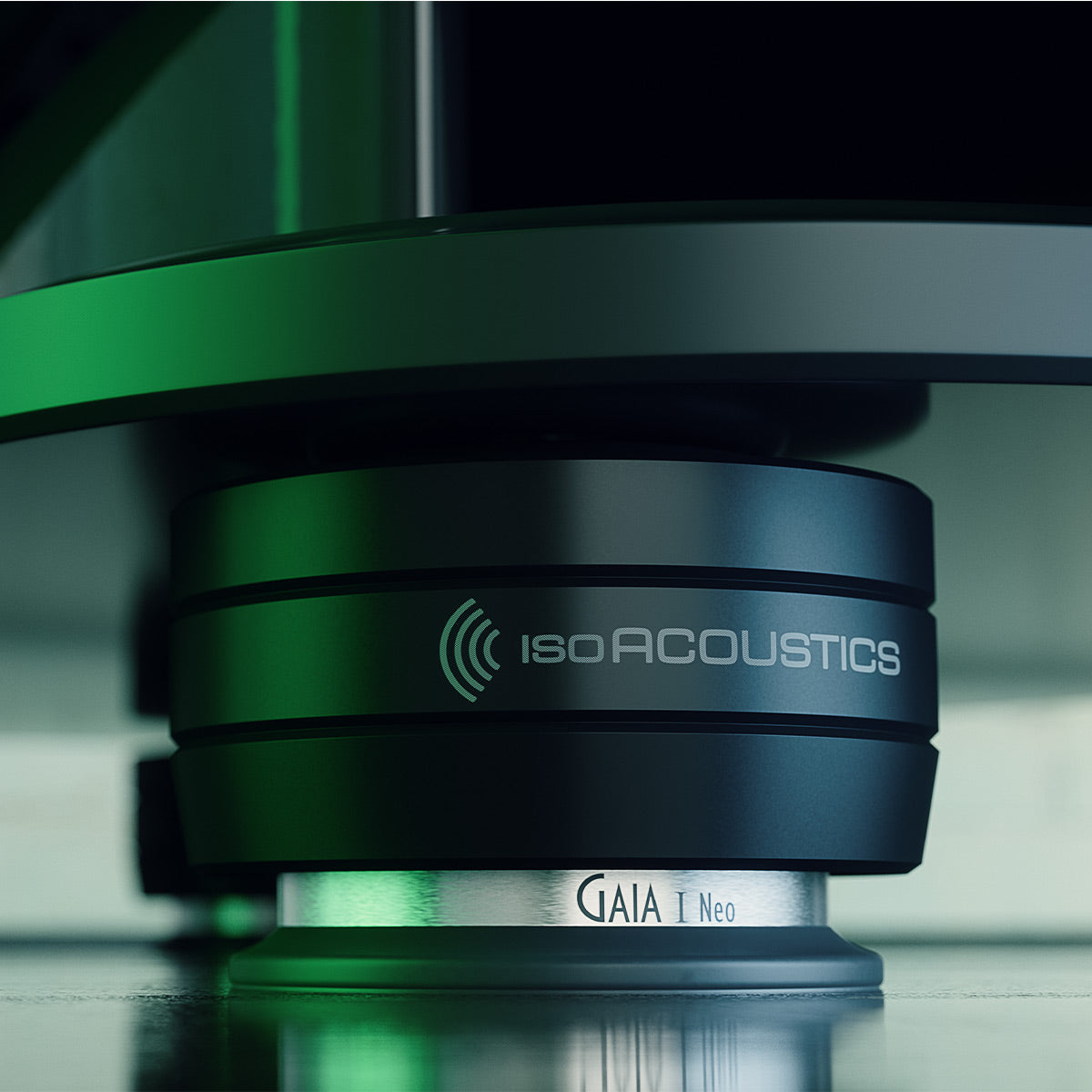 IsoAcoustics GAIA I Neo BK Isolation Feet for Floorstanding Speakers and Subwoofers - 4 Pack (Black)