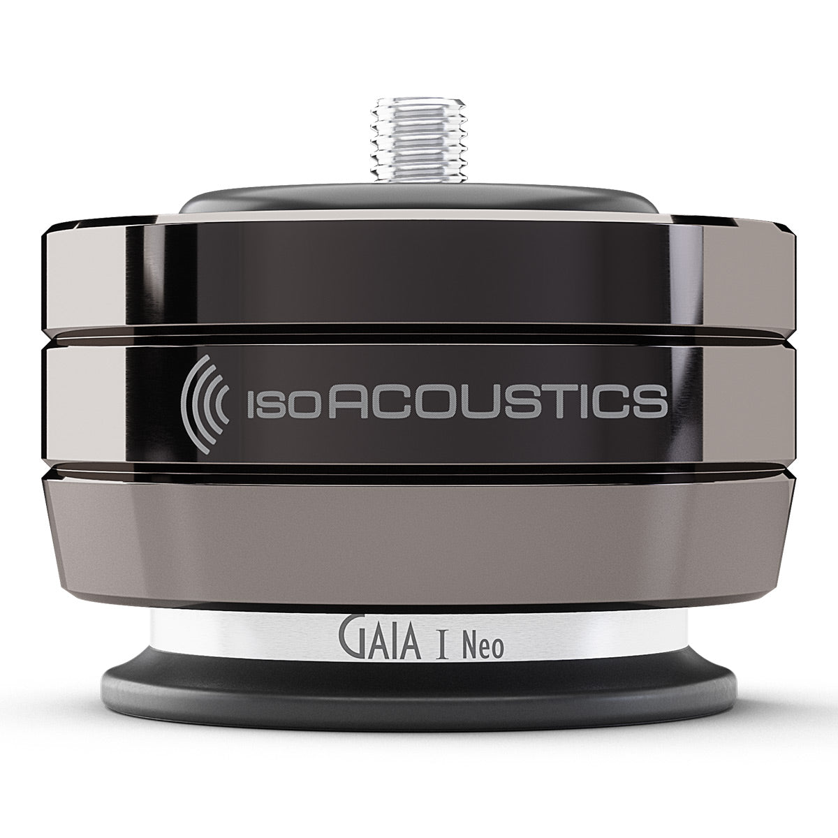 IsoAcoustics GAIA I Neo Isolation Feet for Floorstanding Speakers and Subwoofers - 4 Pack (Dark Chrome)