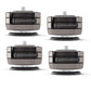 IsoAcoustics GAIA I Neo Isolation Feet for Floorstanding Speakers and Subwoofers - 4 Pack (Dark Chrome)