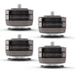 IsoAcoustics GAIA II Neo DC Isolation Feet for Floorstanding Speakers and Subwoofers - 4 Pack (Dark Chrome)