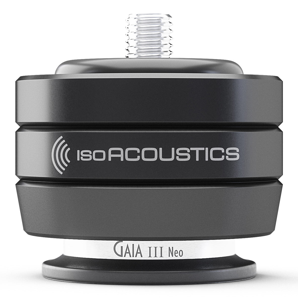 IsoAcoustics GAIA III Neo BK Isolation Feet for Floorstanding Speakers and Subwoofers - 4 Pack (Black)