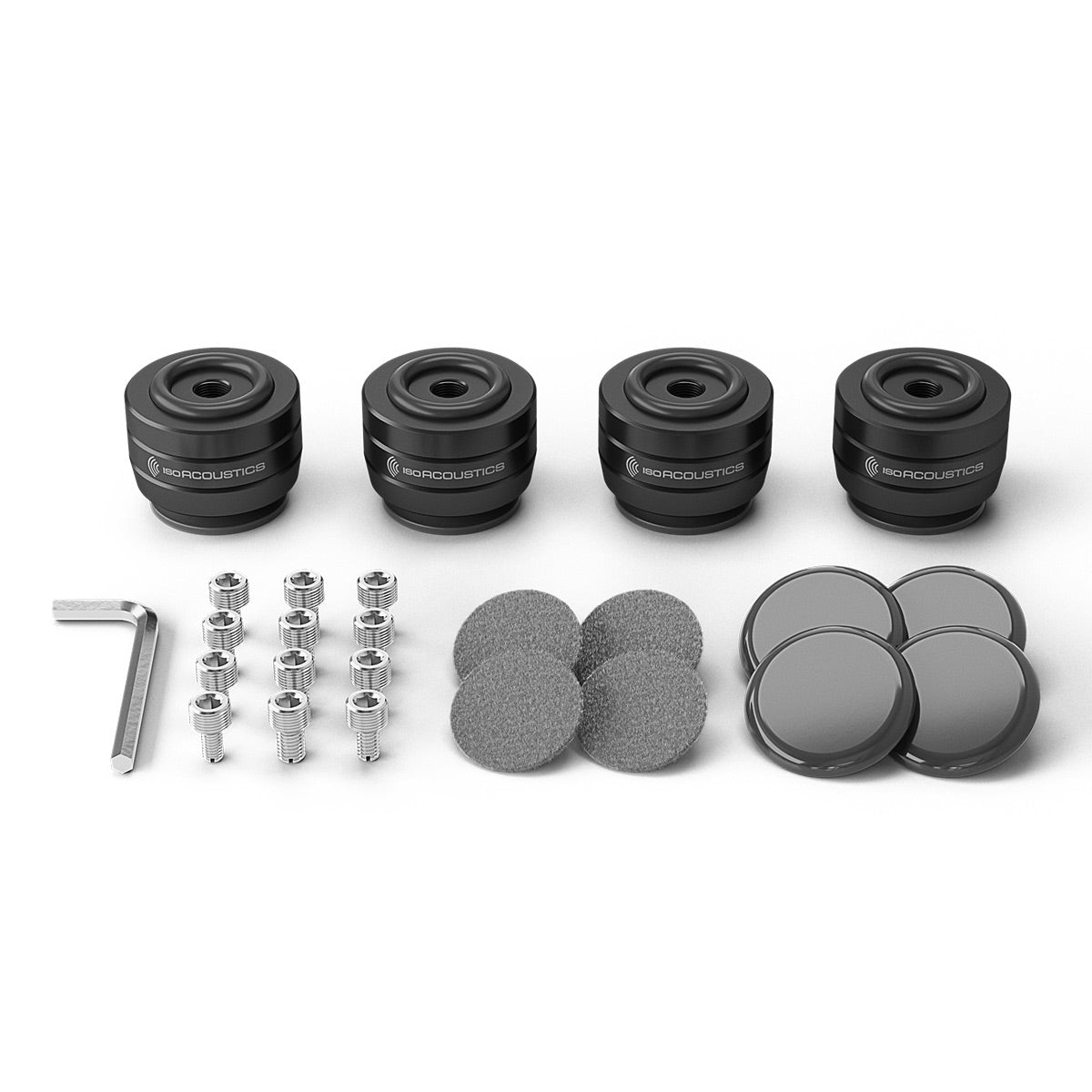 IsoAcoustics GAIA III Neo BK Isolation Feet for Floorstanding Speakers and Subwoofers - 4 Pack (Black)