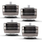 IsoAcoustics GAIA III Neo DC Isolation Feet for Floorstanding Speakers and Subwoofers - 4 Pack (Dark Chrome)