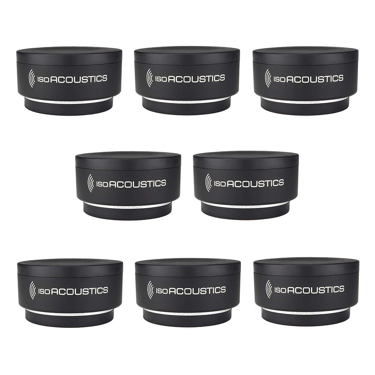 IsoAcoustics ISO-PUCK Isolator Feet for Studio Monitors and Speakers (8 Pack)
