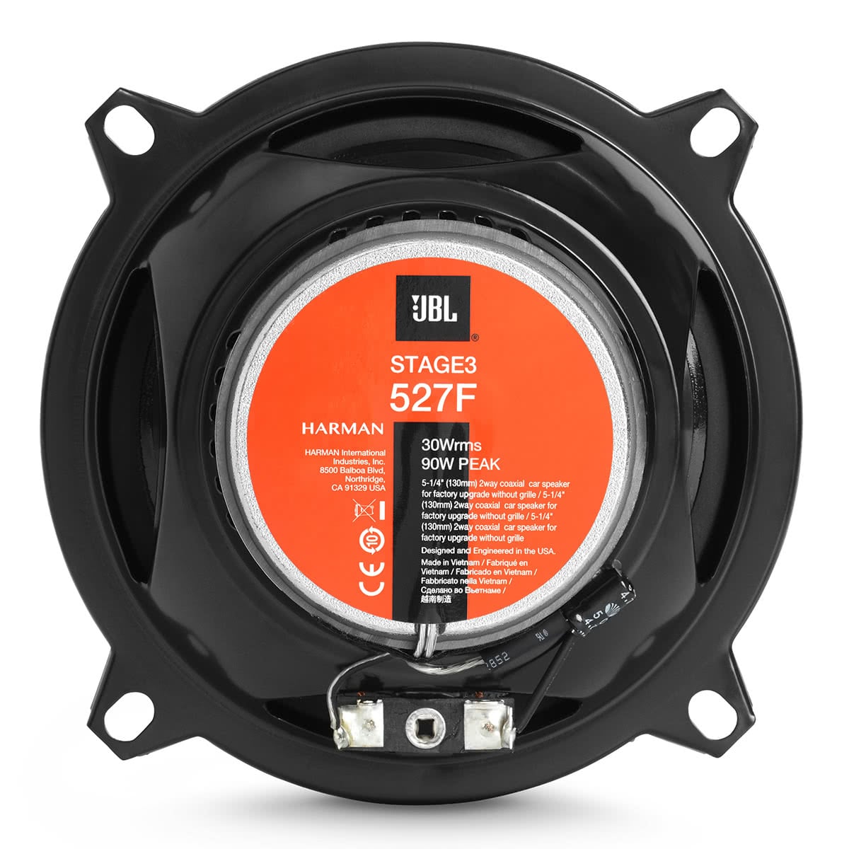 JBL Stage 3 527F 5.25" Stage 3 2 Way Coaxial Speakers - Pair