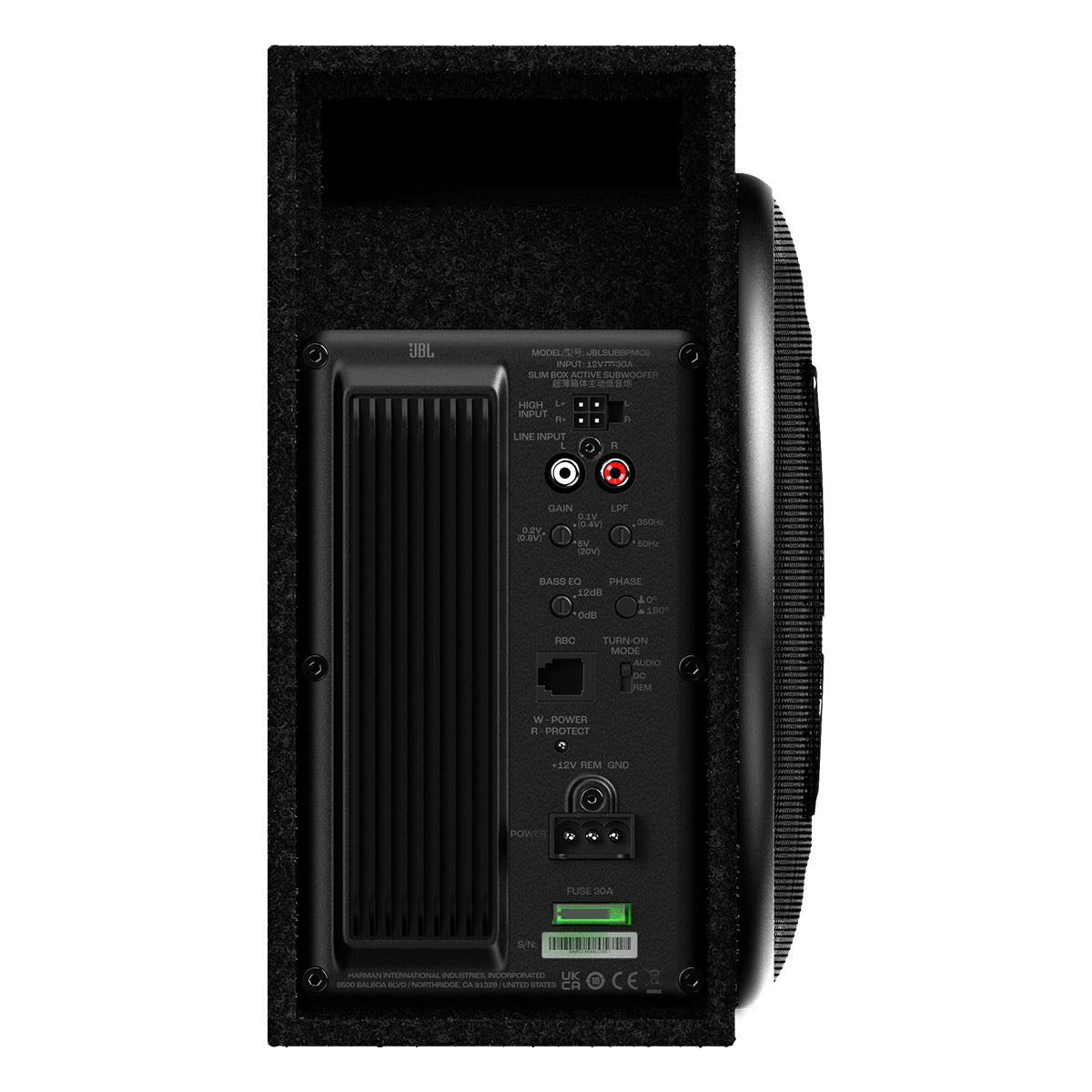 JBL BassPro Micro 8 8" Slim Powered Subwoofer