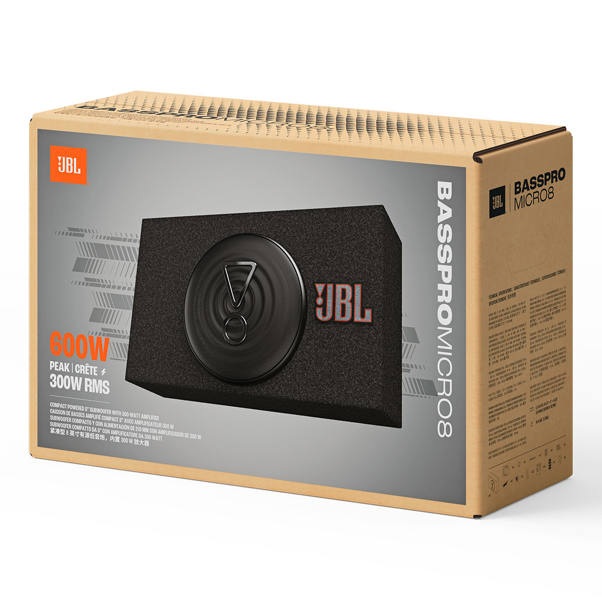 JBL BassPro Micro 8 8" Slim Powered Subwoofer