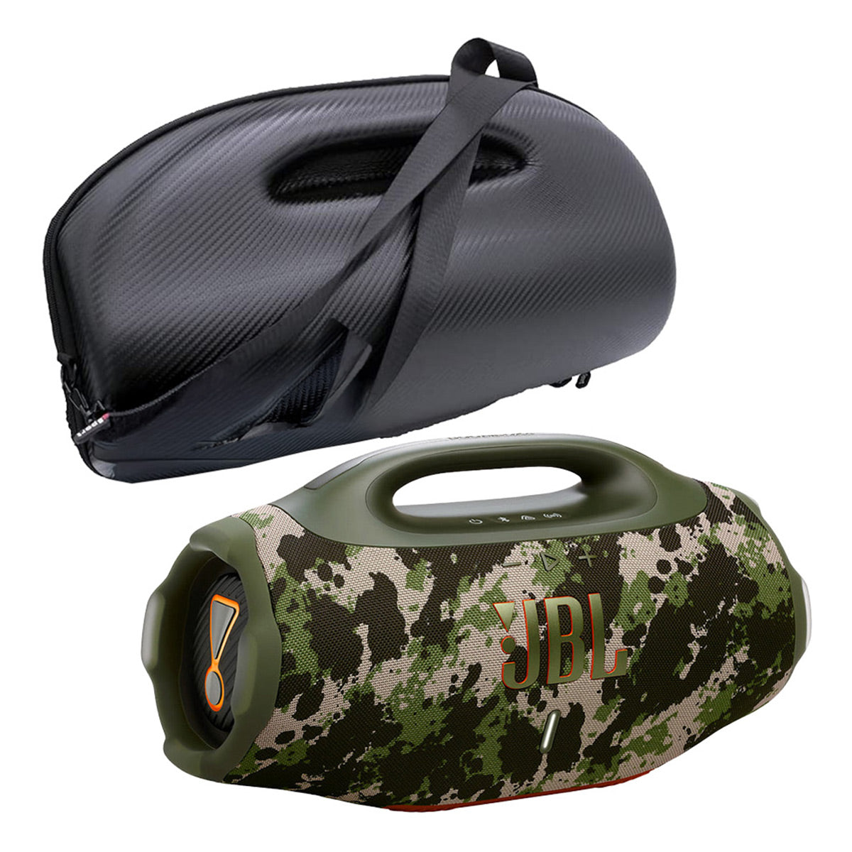 JBL Boombox 4 Waterproof Portable Bluetooth Speaker Bundle with gSport Case (Camo)