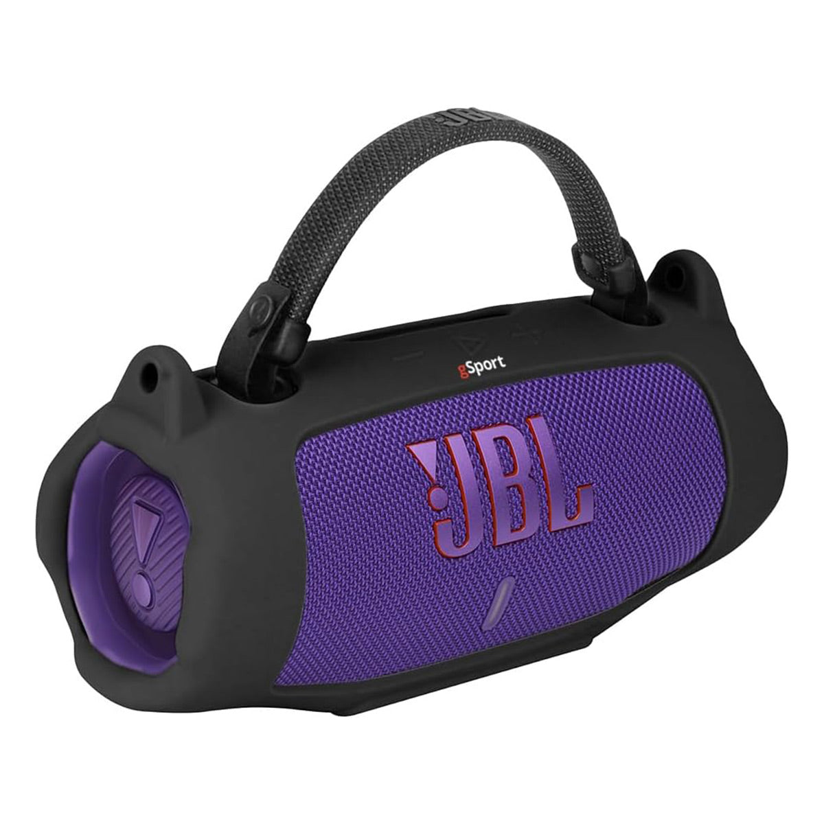JBL Charge 6 Waterproof Portable Speaker Bundle with gSport Silicone Sleeve (Purple)