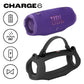 JBL Charge 6 Waterproof Portable Speaker Bundle with gSport Silicone Sleeve (Purple)