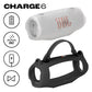 JBL Charge 6 Waterproof Portable Speaker Bundle with gSport Silicone Sleeve (White)