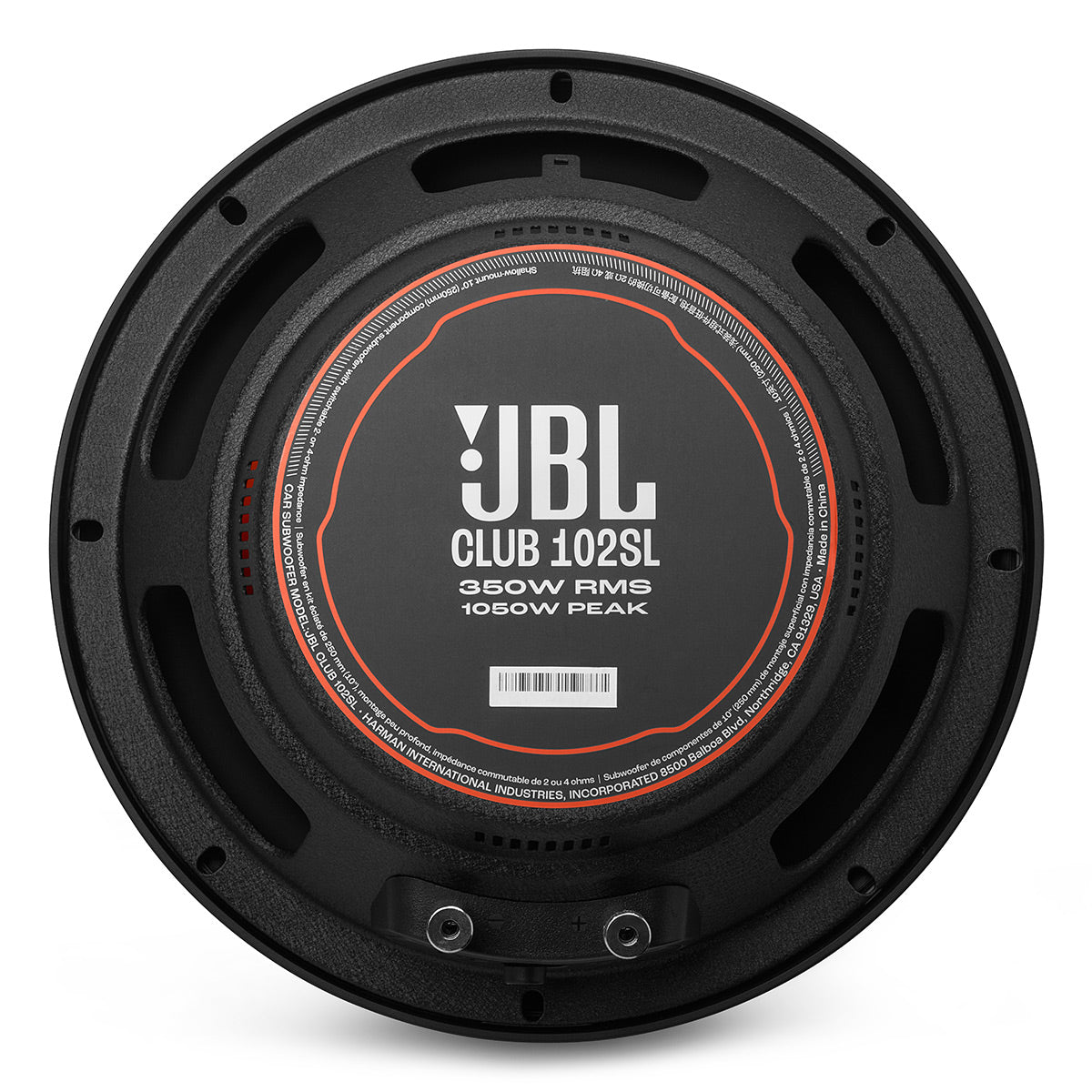 JBL Club 102SL 10 Inch Shallow Mount Subwoofer - Each