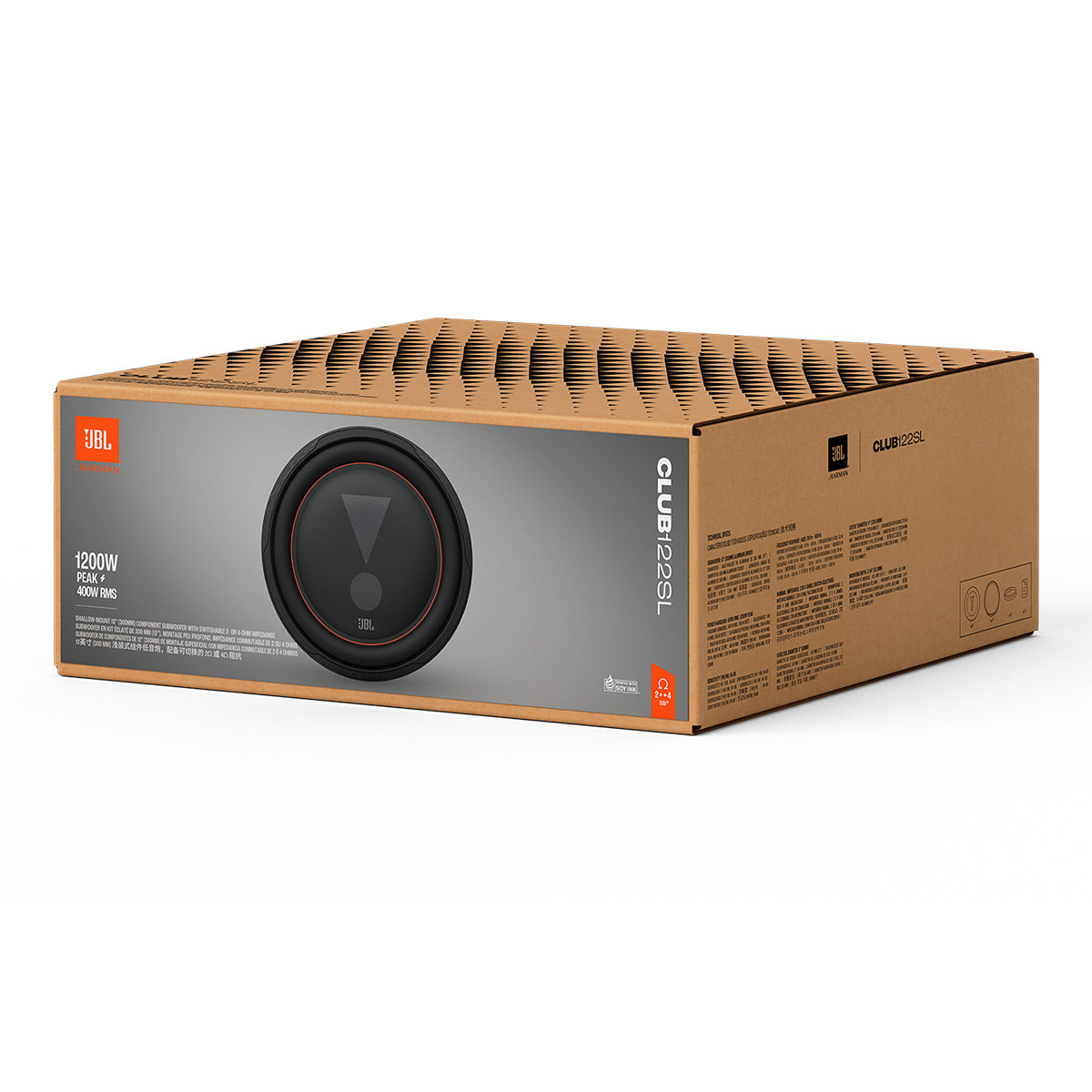 JBL Club 102SL 10 Inch Shallow Mount Subwoofer - Each