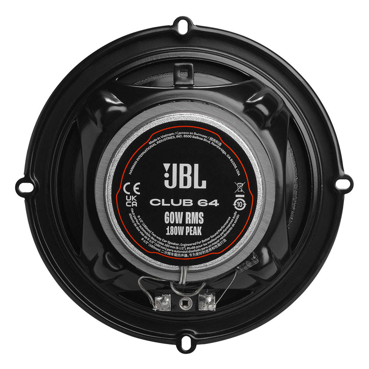 JBL Club 64 6.5 Inch 2 Way Car Speakers - Pair