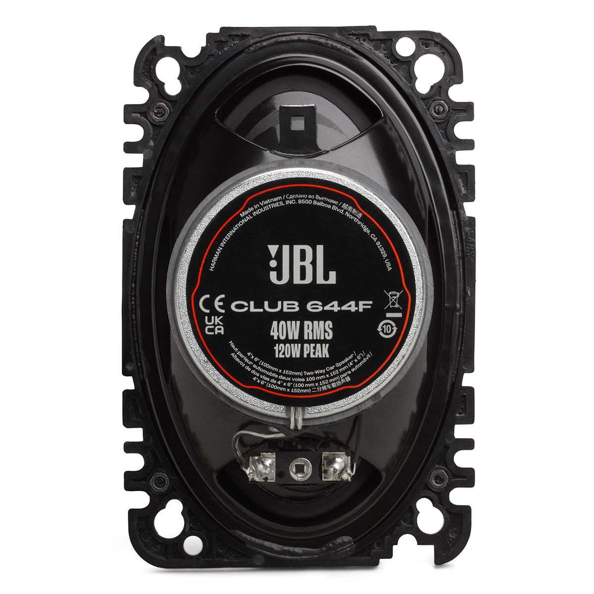 JBL Club 644F 4 x 6 Inch 2-Way Car Speakers - Pair