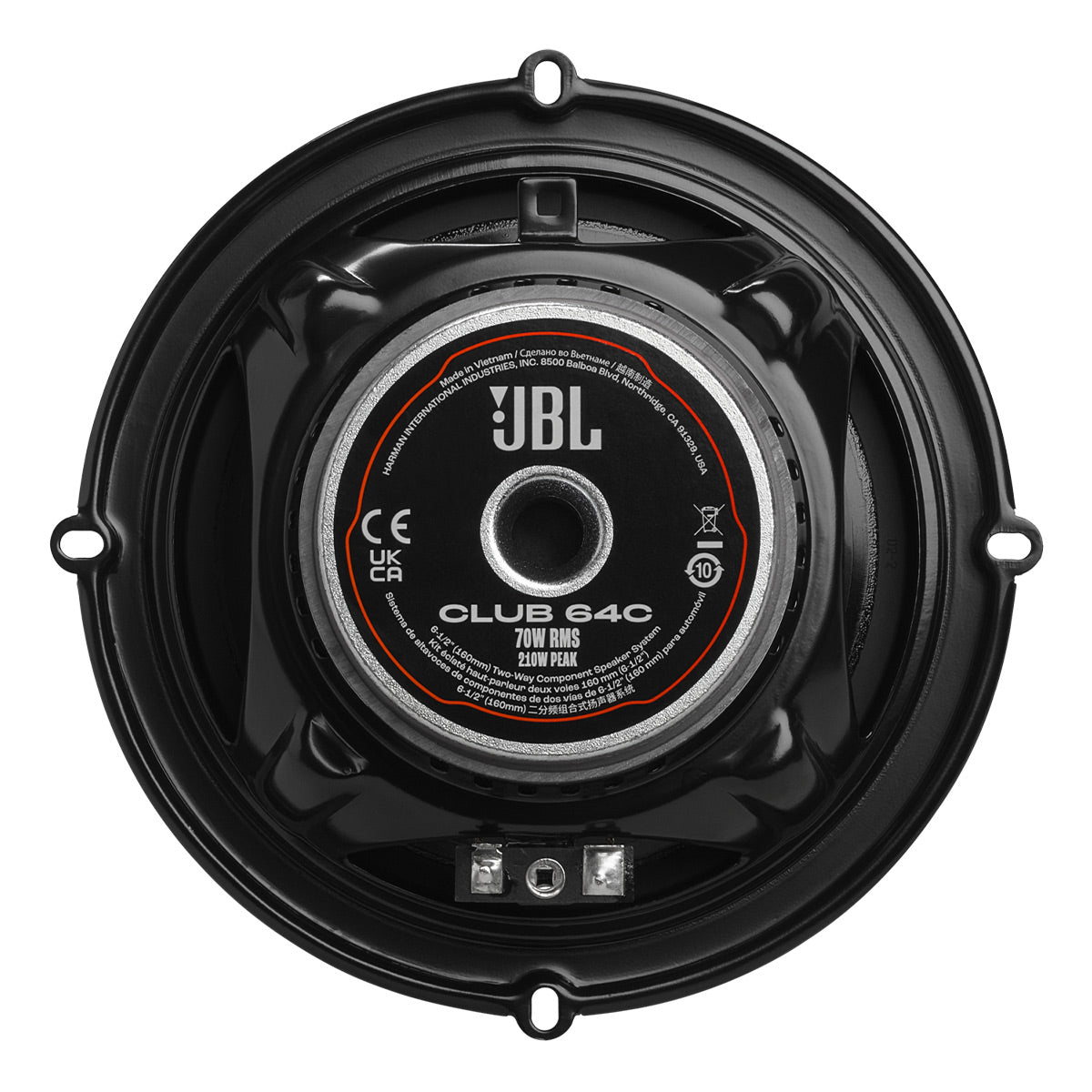 JBL Club 64C 6.5 Inch Two Way Component Car Speaker System