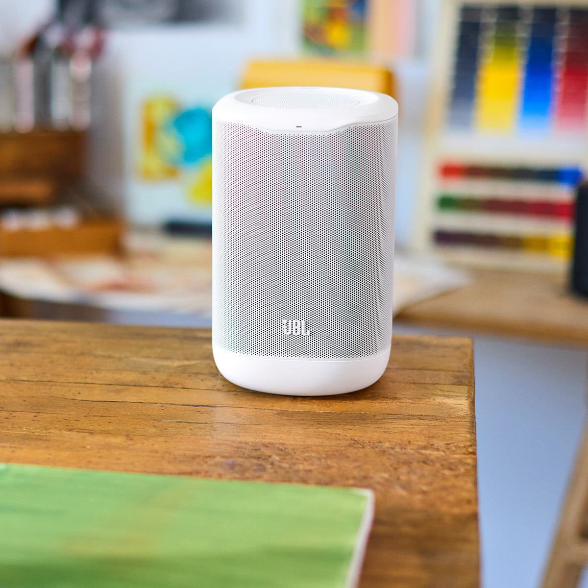 JBL Cove P1 Portable Wi-Fi Home Speaker (White)