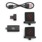JBL PartyBox 130 Portable Party Speaker Bundle with EasySing Wireless Microphones (White)
