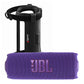 JBL FLIP 7 Waterproof Portable Speaker Bundle with gSport Silicone Sleeve (Purple)