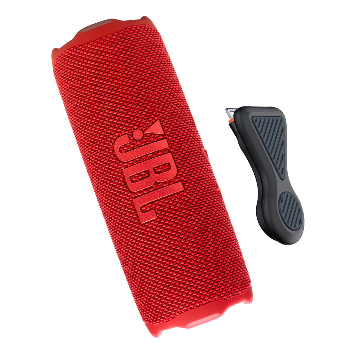 JBL Flip 7 Portable Bluetooth Speaker Bundle with Magnetic Mount (Red)
