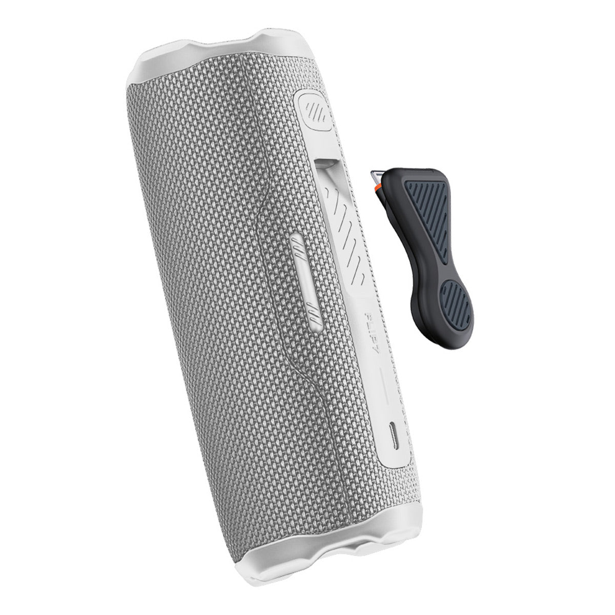 JBL Flip 7 Portable Bluetooth Speaker Bundle with Magnetic Mount (White)