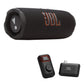 JBL Flip 7 Portable Speaker Bundle with EasySing Mic Mini (Black)