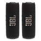 JBL Flip 7 Waterproof Portable Speaker Bundle - Pair (Black)