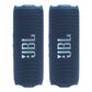 JBL Flip 7 Waterproof Portable Speaker Bundle - Pair (Blue)