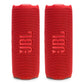 JBL Flip 7 Waterproof Portable Speaker Bundle - Pair (Red)