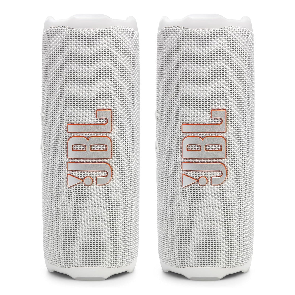 JBL Flip 7 Waterproof Portable Speaker Bundle - Pair (White)
