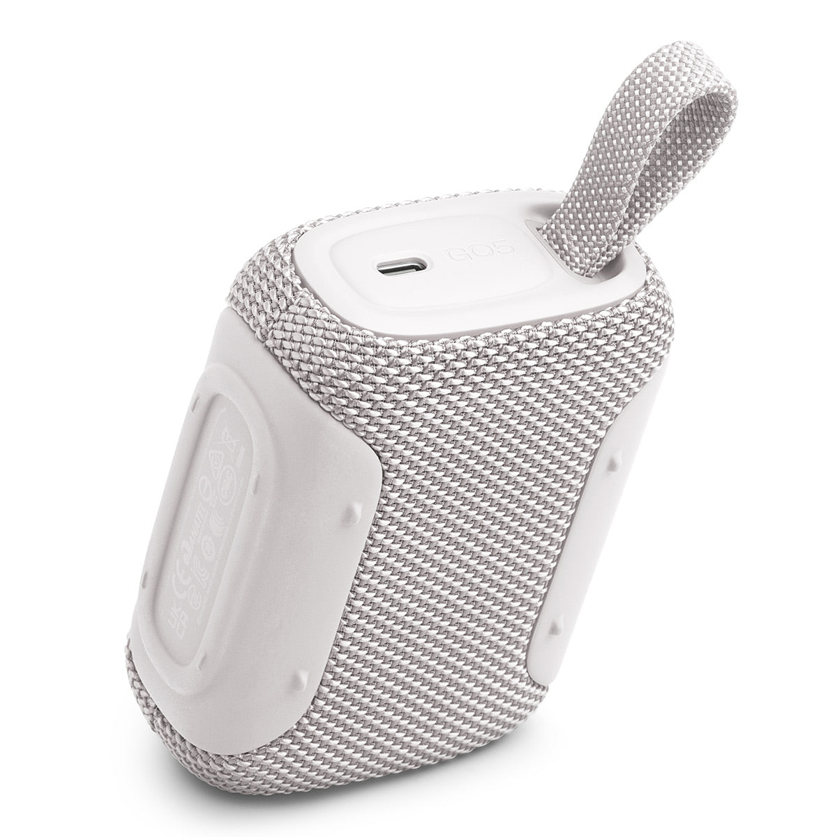 JBL Go 5 Waterproof Portable Bluetooth Speaker (White)