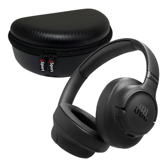 JBL JBL Tune 780NC Wireless Over Ear Noise Cancelling Headphone Bundle with gSport Case (Black)