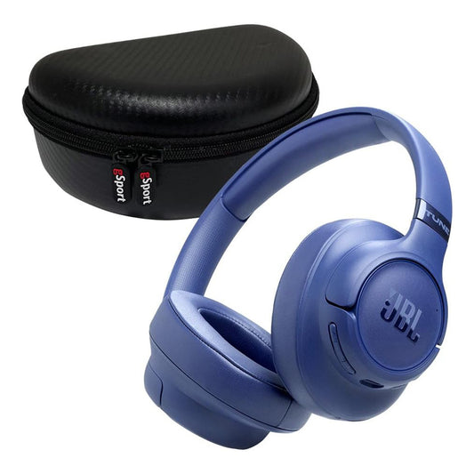 JBL JBL Tune 780NC Wireless Over Ear Noise Cancelling Headphone Bundle with gSport Case (Blue)