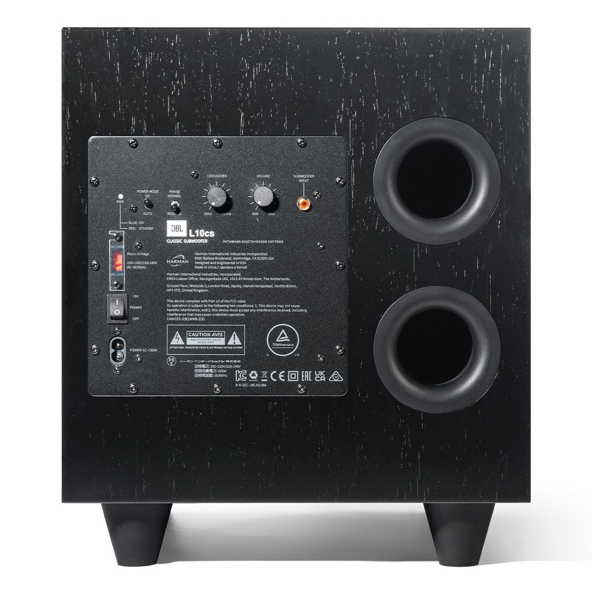 JBL L10cs 10 Inch Down Firing Subwoofer (Black)