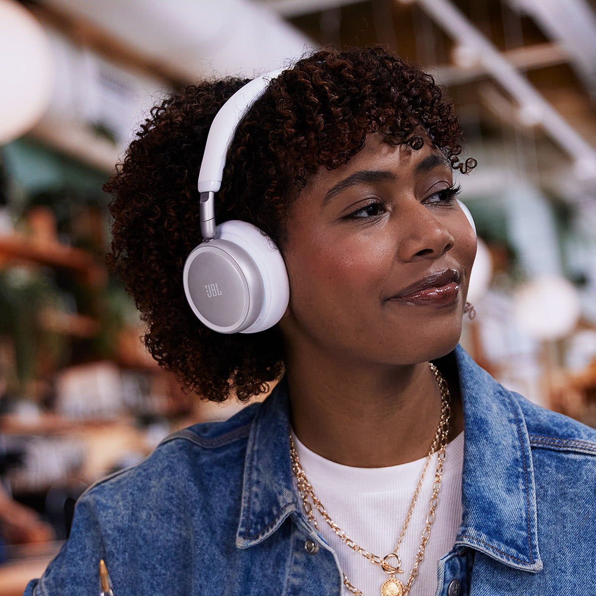 JBL Live 680NC On Ear Noise Cancelling Wireless Headphones (White)