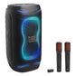 JBL PartyBox 130 Portable Party Speaker Bundle with EasySing Wireless Microphones (Black)