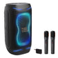 JBL PartyBox 130 Portable Party Speaker Bundle with Wireless Microphone System (Black)