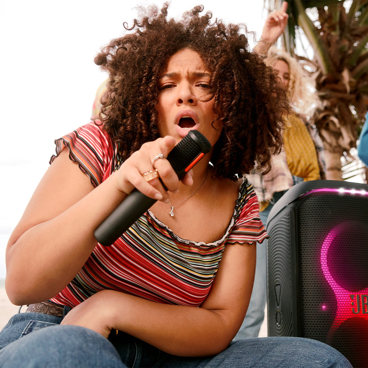 JBL PARTYBOX 720 Portable Speaker Karaoke Bundle with Two Wireless Microphones