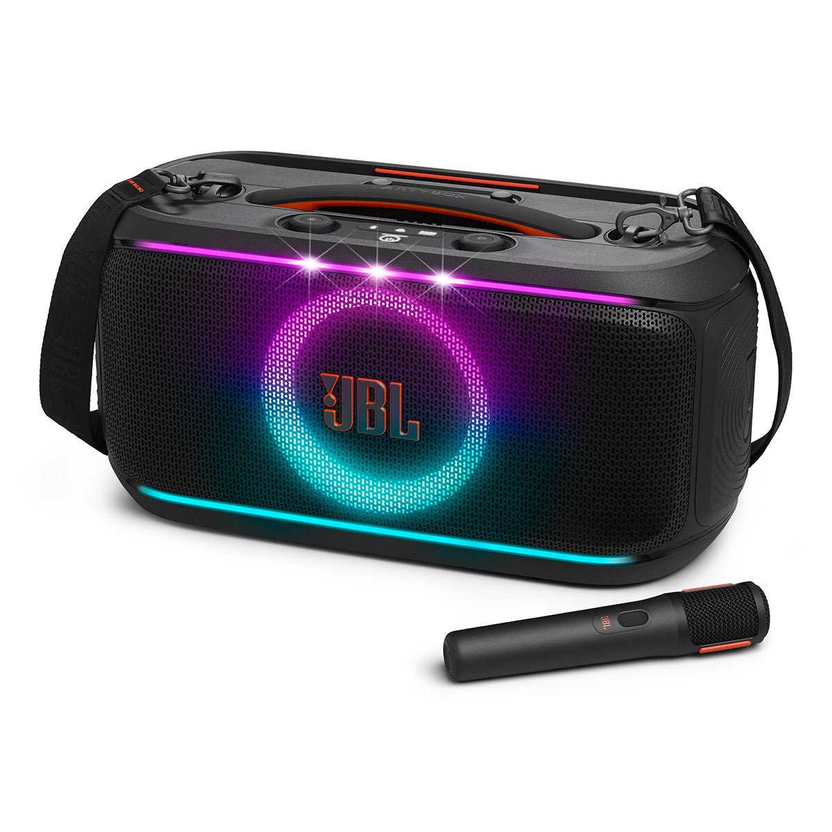 JBL PartyBox On-The-Go 2 Portable Party Speaker with gSport Carrying Bag