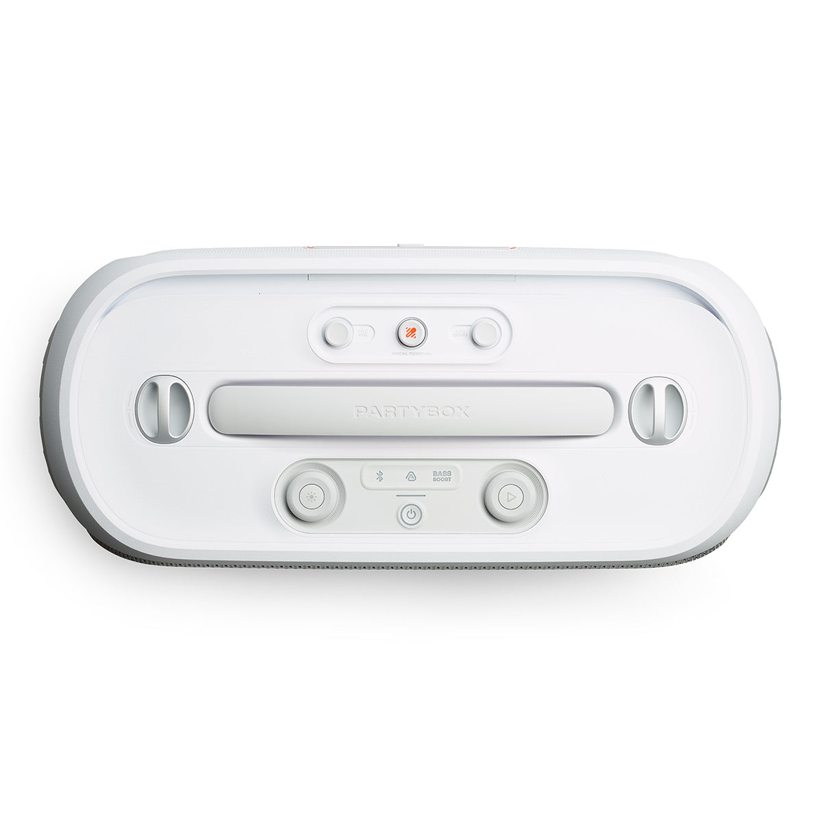 JBL PartyBox On-The-Go 2 Plus Portable Party Speaker with Digital Microphone (White)