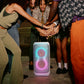 JBL PartyBox Stage 320 Portable Party Speaker with Wireless Two Microphone System (White)