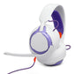 JBL Quantum 250 Wired Over-Ear Gaming Headset Bundle with gSport Case (White)