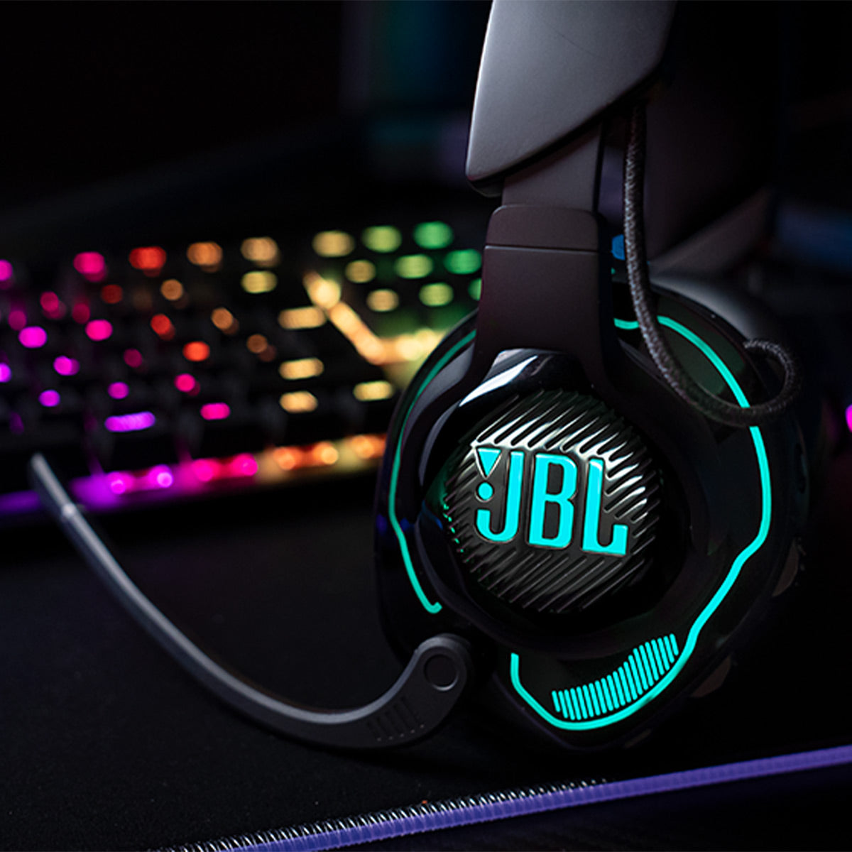 JBL Quantum 910X Wireless Over Ear Gaming Headphones with Active Noise Cancelling (Black)