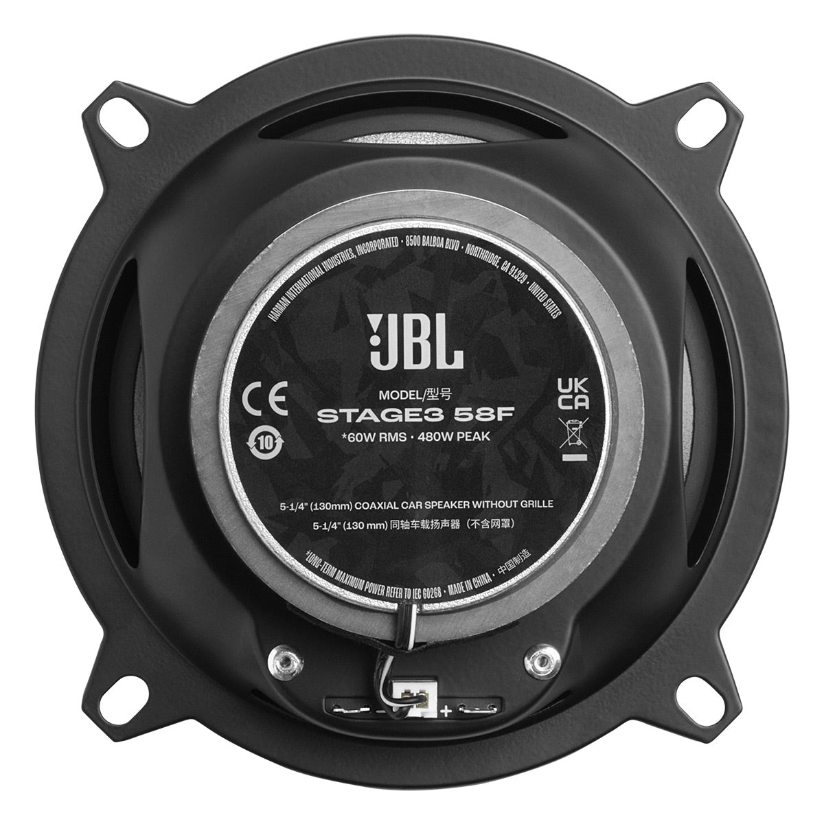 JBL Stage3 58F 5.25&rdquo; 2-Way Coaxial Speakers - Pair