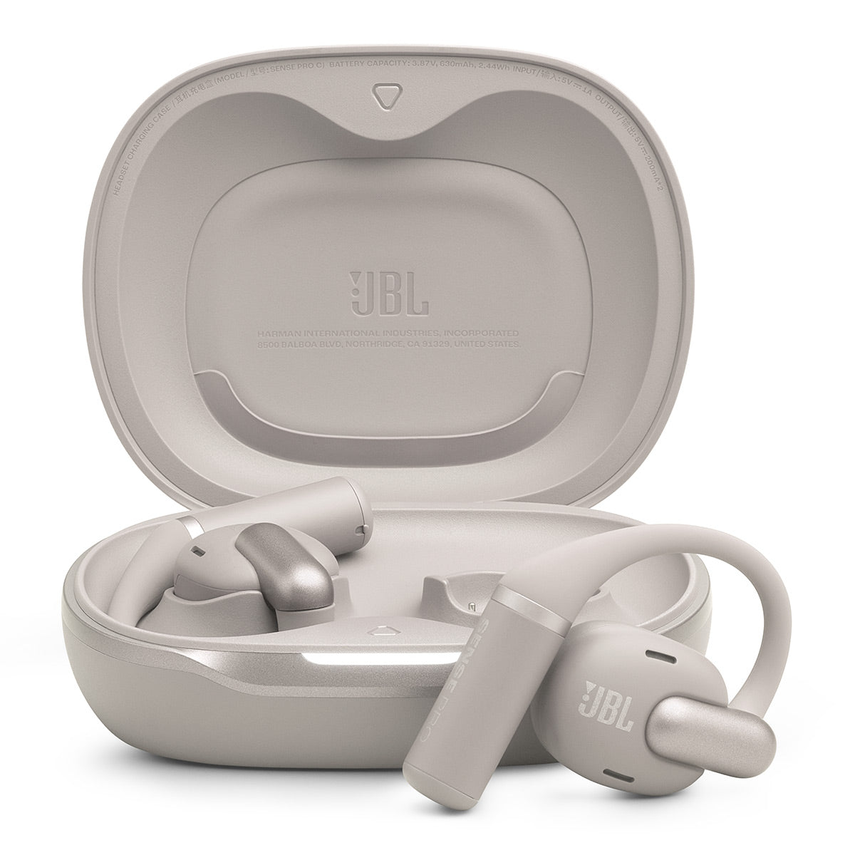 JBL Sense Pro True Wireless Open-Ear Headphones Bundle with gSport Case (Gray)
