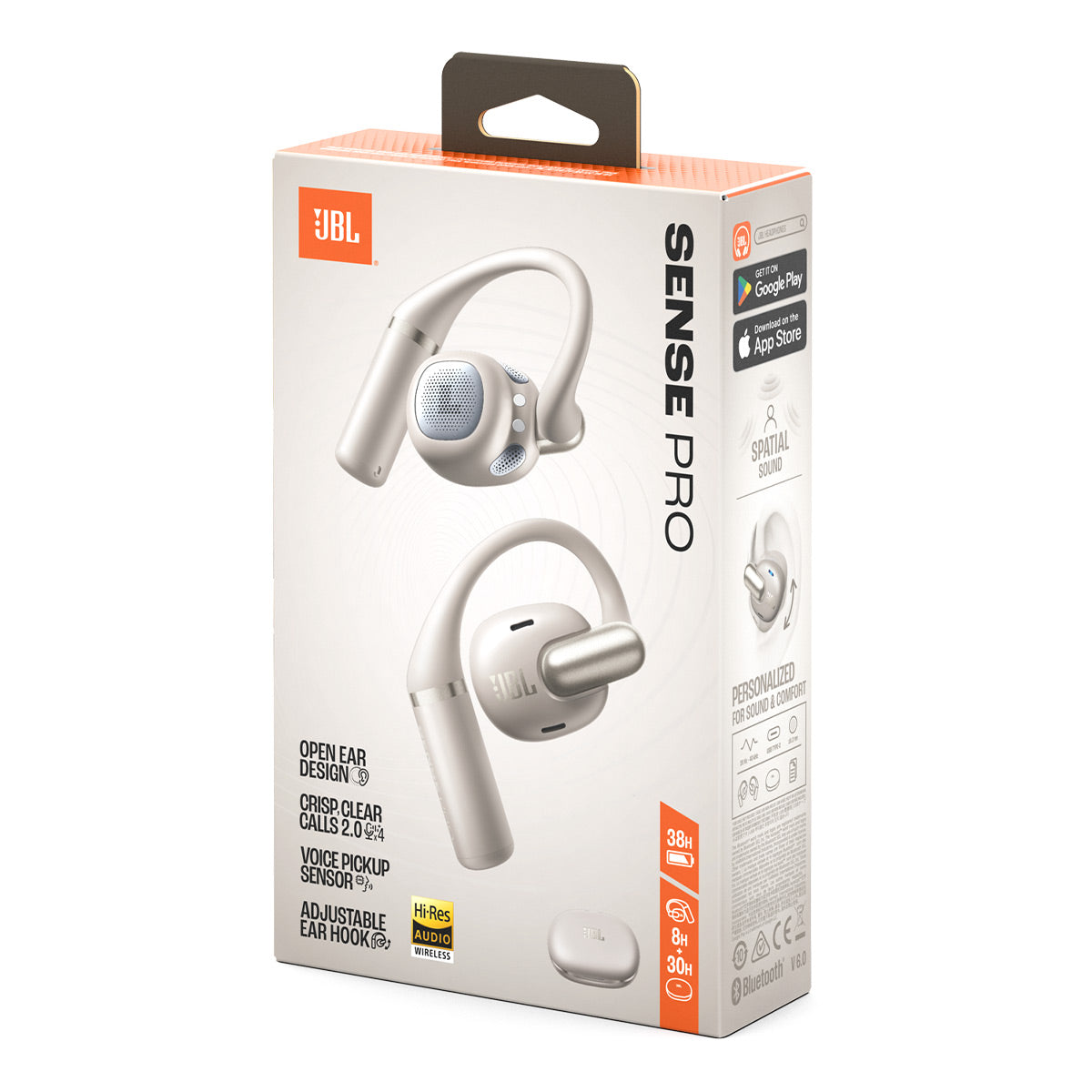 JBL Sense Pro True Wireless Open-Ear Headphones Bundle with gSport Case (Gray)