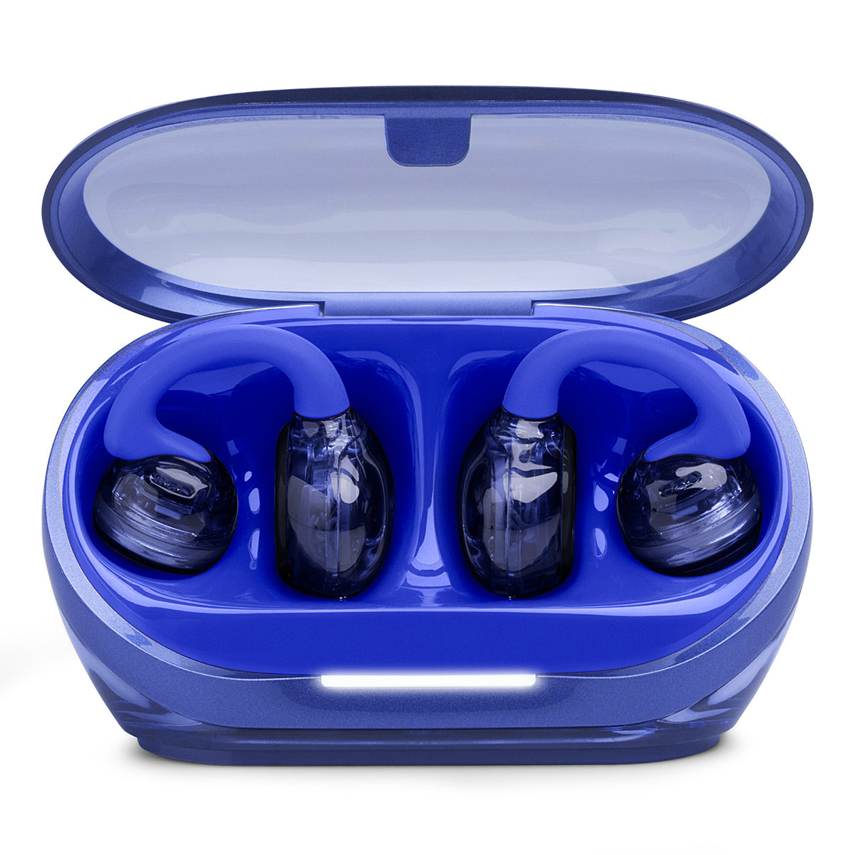 JBL Soundgear Clips True Wireless Open-Ear Headphones Bundle with gSport Case (Blue)