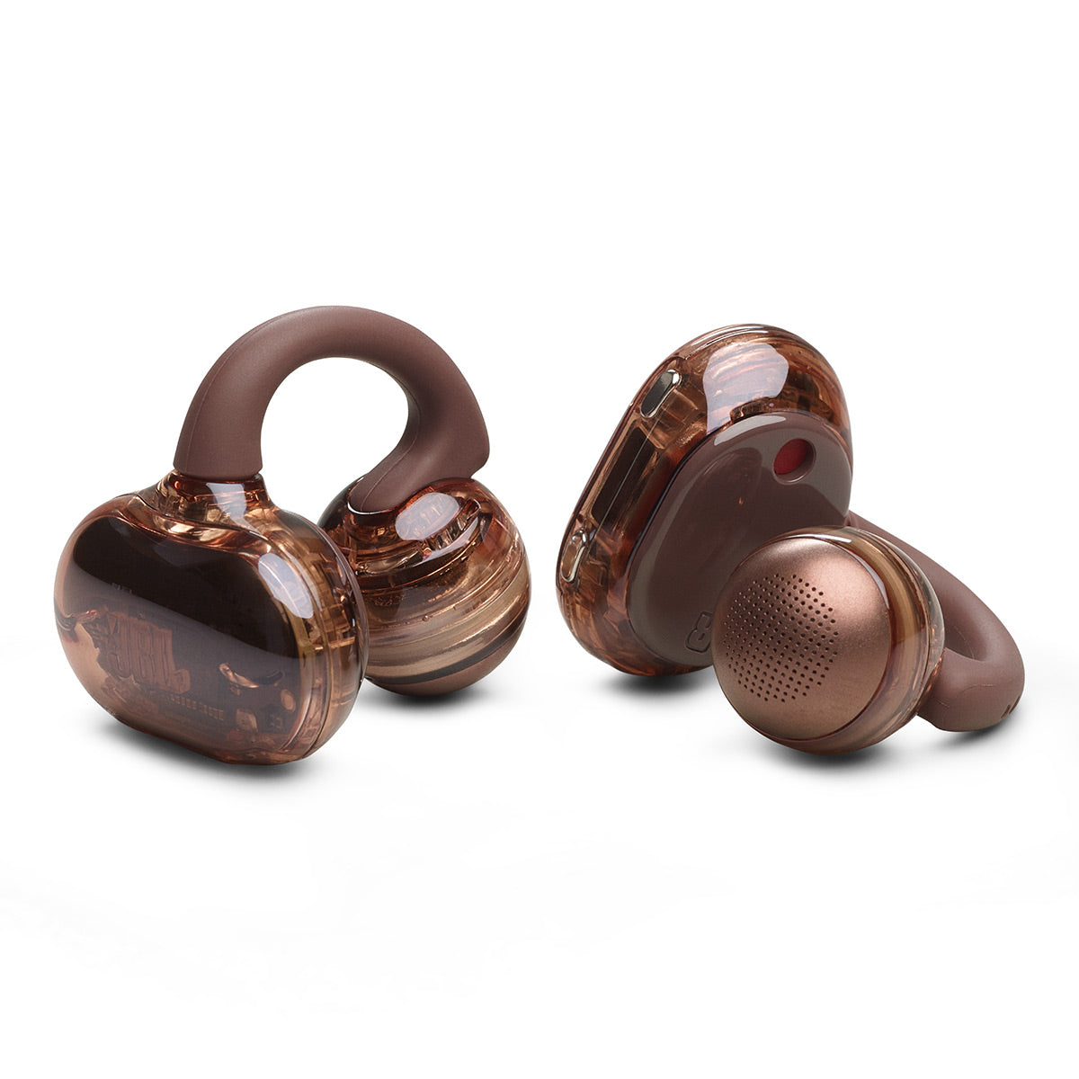 JBL Soundgear Clips True Wireless Open-Ear Headphones Bundle with gSport Case (Copper)