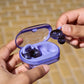 JBL Soundgear Clips True Wireless Open-Ear Headphones Bundle with gSport Case (Purple)